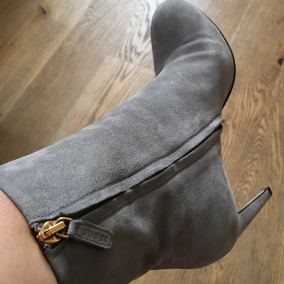 Gucci Shoes - Gucci Grey Suede Boots